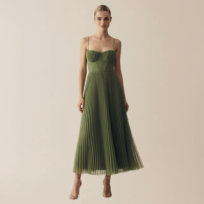 Olivia | Elegant plissert kjole