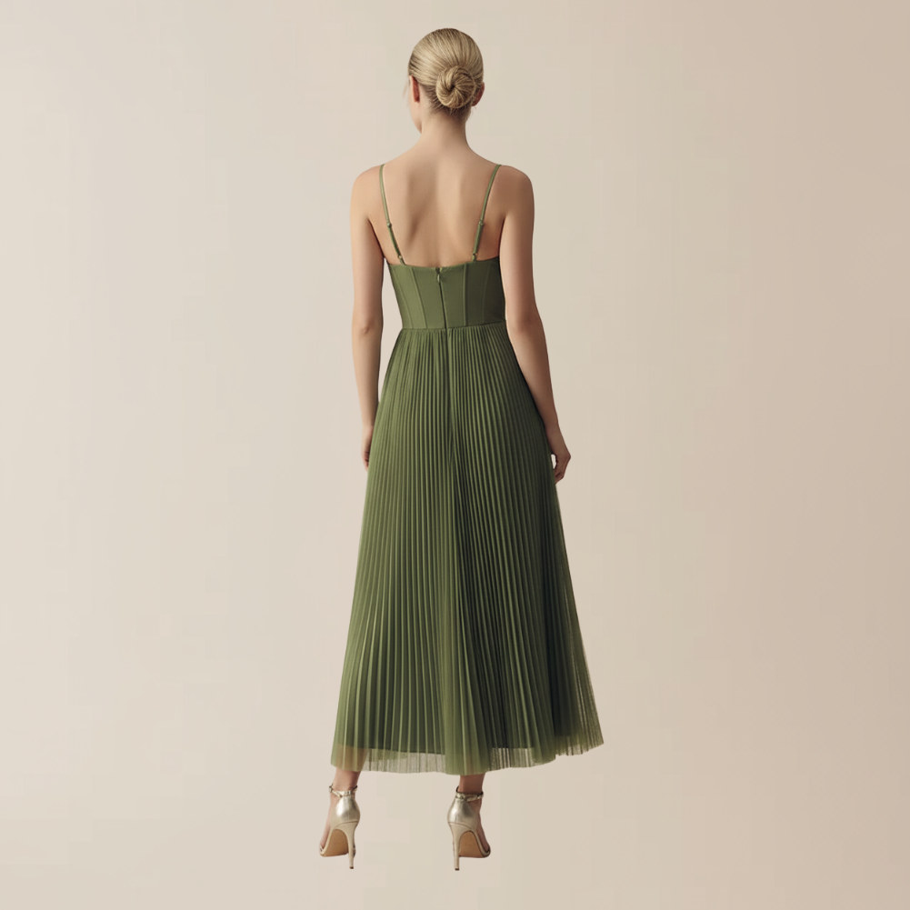 Olivia | Elegant plissert kjole