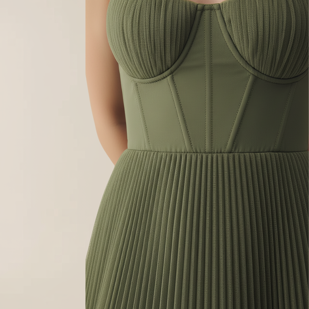 Olivia | Elegant plissert kjole