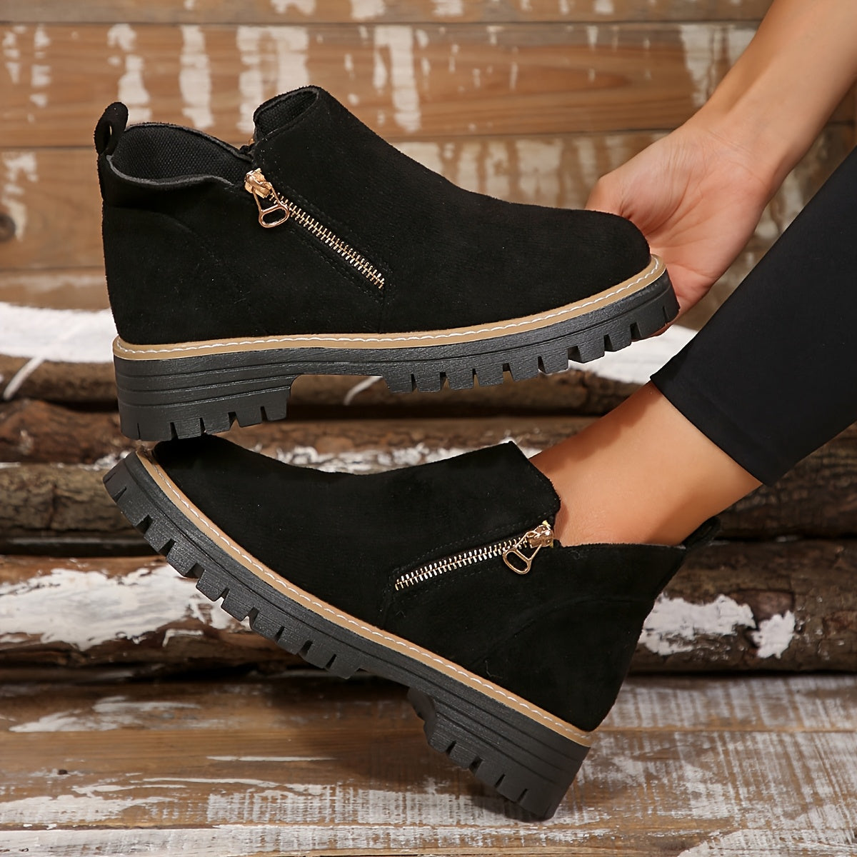 Mealla™ – Stilige og Komfortable Dameboots med Glidelås