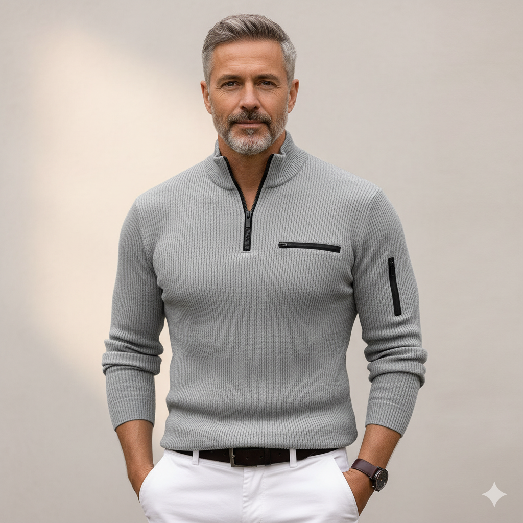 Gusteous | Langermet skjorte med glidelås