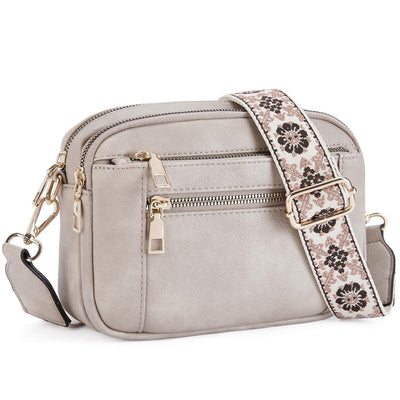 Erikka | Elegant crossbody-veske med mønstret justerbar stropp