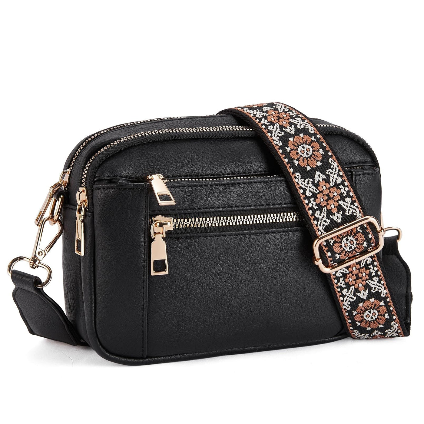 Erikka | Elegant crossbody-veske med mønstret justerbar stropp