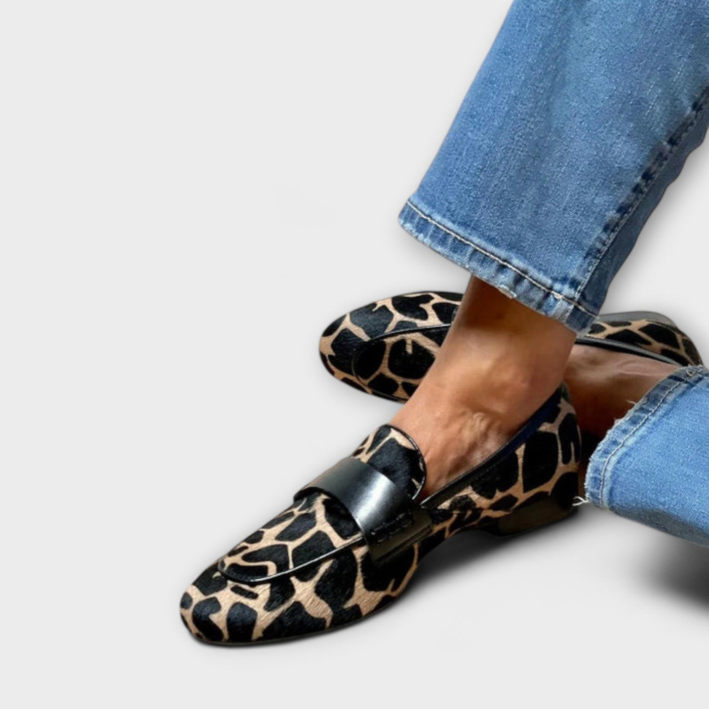 Haisley | Statement loafers med dyremønster