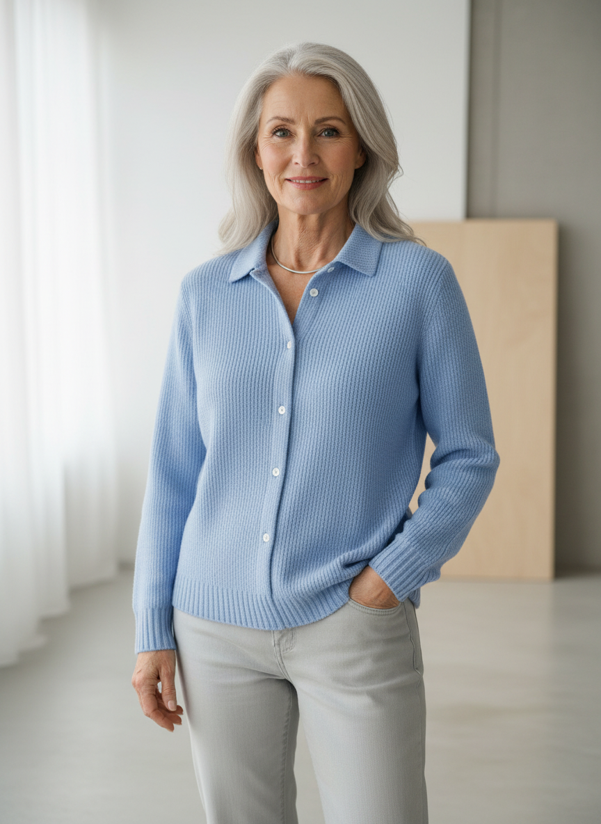 Maeve | Klassisk strikket cardigan med knapper